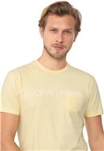 Ficha técnica e caractérísticas do produto Camiseta Calvin Klein Lettering Amarela