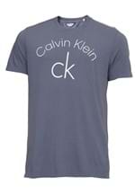 Ficha técnica e caractérísticas do produto Camiseta Calvin Klein Lettering Azul - Kanui