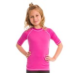 Camiseta Colors Infantil Tamanho 6 Rosa Shock Uv Line
