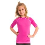 Ficha técnica e caractérísticas do produto Camiseta Colors Infantil Tamanho 2 Rosa Shock Uv Line