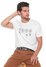 Ficha técnica e caractérísticas do produto Camiseta Forum Estampada Off-White