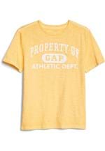 Ficha técnica e caractérísticas do produto Camiseta GAP Lettering Bolso Amarela