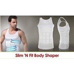 Ficha técnica e caractérísticas do produto Camiseta Slim Shaper For Men Tira Barriga Cinta Elastica