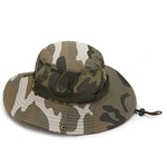 Ficha técnica e caractérísticas do produto Camuflagem exterior Chapéu de Sol Protetor solar respirável Algodão Fisherman Hat