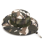 Ficha técnica e caractérísticas do produto Redbey Camuflagem Exterior Chapéu De Sol Protetor Solar Respirável Algodão Fisherman Hat