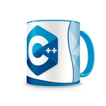 Ficha técnica e caractérísticas do produto Caneca Linguagem C++ color Azul