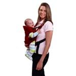 Ficha técnica e caractérísticas do produto Canguru para Bebê Baby Safe (Bordô) - Multikids Baby