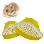 Ficha técnica e caractérísticas do produto Canto WC maca Pee Bandeja Cat animal para o coelho do gatinho Hamster Guinea Pig