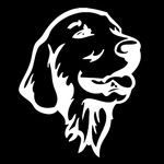 Ficha técnica e caractérísticas do produto Cão fresco Golden Retriever cão bonito Pet decalques Car Styling etiqueta Em estoque