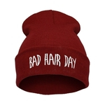 Ficha técnica e caractérísticas do produto Cap Chefe Unisex Quente Moda Inverno Bad Hair Day Enrole Wool Hat Hip-hop Knit Beanie Chapéus Em estoque