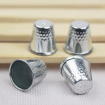 Ficha técnica e caractérísticas do produto Cap Cor Prata Forma de costura Protector dedo Dedal para Needlework