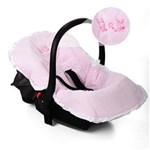 Ficha técnica e caractérísticas do produto Capa para Bebê Conforto Papi Baby Coelha Estampada 92 X 58 Cm – Rosa