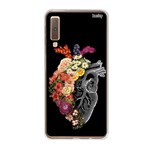 Ficha técnica e caractérísticas do produto Capa Personalizada para Galaxy A7 (2018) - Coração Floral - Husky