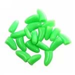 Ficha técnica e caractérísticas do produto Capa Protetora Unha Gato - 20 Unhas Silicone Capas Coloridas - Verde