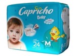Ficha técnica e caractérísticas do produto Capricho Baby Prática Fralda Infantil M C/24