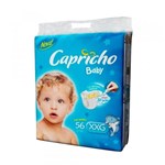 Ficha técnica e caractérísticas do produto Capricho Baby Super Jumbo Fralda Infantil Xxg C/56