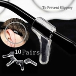 Caprichoso 10 Pares Macia Eyewear Transparente Anti Slip Silicone Ear Hook Temple Titular Dos Olhos Óculos Acessórios