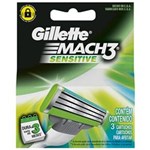 Ficha técnica e caractérísticas do produto Carga de Barbear Gillette Mach3 Sensitive - 3 Unidades