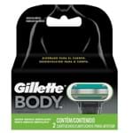 Ficha técnica e caractérísticas do produto Carga para Aparelho Depilador Gillette Body 2 Unidades