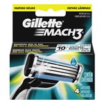 Ficha técnica e caractérísticas do produto Carga Gillette Mach3 - 4 Unidades