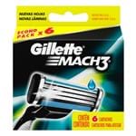 Ficha técnica e caractérísticas do produto Carga Gillette Mach3 6 Unidades