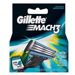 Ficha técnica e caractérísticas do produto Carga Gillette Mach3 com 4Unidades