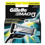 Ficha técnica e caractérísticas do produto Carga Gillette Mach 3 Regular com 2 Unidades