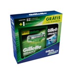 Gillette Mach3 Sensi Care Carga C/4 + Gel 71g