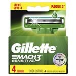 Carga para Aparelho de Barbear Gillette Mach3 Sensitive Leve 4 Pague 3 CARGA MACH3 4UN/PG3 SENSITIVE FOOTBALL