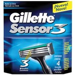 Ficha técnica e caractérísticas do produto Carga para Aparelho de Barbear Gillette Sensor3 - 4un.