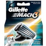Ficha técnica e caractérísticas do produto Carga/Refil para Aparelho de Barbear Gillette Mach3 C/ 4 Unidades