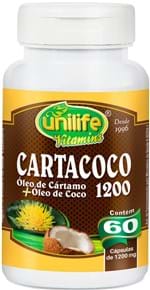 Ficha técnica e caractérísticas do produto Cartacoco Óleo de Cártamo + Coco Unilife 60 Capsulas 1200mg