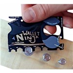 Ficha técnica e caractérísticas do produto Cartao Multi Ferramentas Ninja Wallet Escolha:Preta - S/m