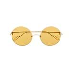 Ficha técnica e caractérísticas do produto Cartier Óculos de Sol Redondo - Dourado