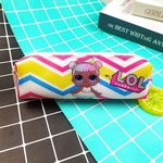 Ficha técnica e caractérísticas do produto Cartoon Doll padrão Printing Pencil Pouch Environmentally Proteção Stationery Pouch Gostar