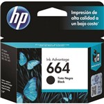 Ficha técnica e caractérísticas do produto Cartucho de Tinta HP Preto 664 Original - HP