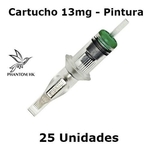 Ficha técnica e caractérísticas do produto Cartucho C/ Agulha Tatuagem 13mr Curvada Pintura - 25 Unid.