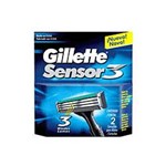 Ficha técnica e caractérísticas do produto Cartucho Gillette Sensor 3 - 2 Unidades