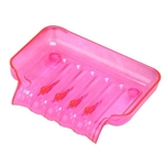 Ficha técnica e caractérísticas do produto Casa de banho Duche Soap Box Armazenamento placa prato Bandeja caso titular Hot Pink suc??o