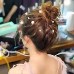 Ficha técnica e caractérísticas do produto Casamento Coreano Misturado Pérola Hairpin Nupcial Hairpiece U Forma Hairpin Conjunto