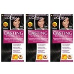 Ficha técnica e caractérísticas do produto Casting Tinta Creme Gloss 300 Castanho Escuro - Kit com 03