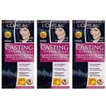 Ficha técnica e caractérísticas do produto Casting Tinta Creme Gloss 210 Preto Azulado (Kit C/03)
