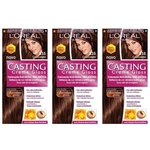 Ficha técnica e caractérísticas do produto Casting Tinta Creme Gloss 535 Chocolate (kit C/03)