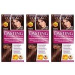 Ficha técnica e caractérísticas do produto Casting Tinta Creme Gloss 535 Chocolate - Kit com 03