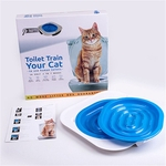 Ficha técnica e caractérísticas do produto Cat higiênico trainer Cat Pet Toilet Seat treinamento do toalete do gato sistema de treinamento
