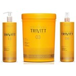 Ficha técnica e caractérísticas do produto Cauterização Trivitt, Máscara 1kg e Fluido Escova Itallian