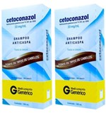 Cetoconazol Shampoo Anticaspa 100ml - Kit com 2 unidades