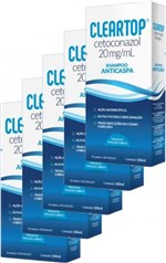 Ficha técnica e caractérísticas do produto Cetoconazol Shampoo Cleartop Anticaspa - Kit 5 Unidades