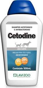Cetodine Shampoo Antifúngico e Antibacteriano 500ML - Lavizoo