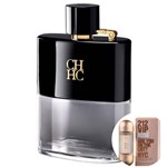Ficha técnica e caractérísticas do produto CH Men Privé Carolina Herrera EDT - Perfume Masculino 100ml + 212 VIP ROSE EDP Travel Size 5 Ml